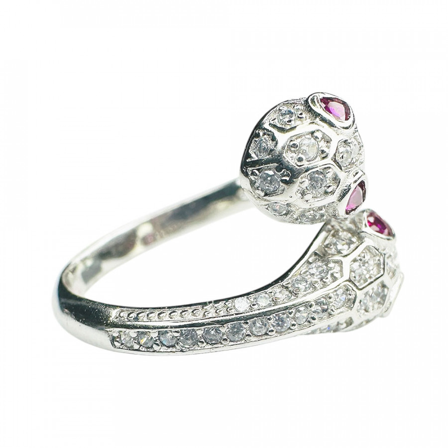 Nahesa Olinolino Schlangenring 925 Sterling Silber verstellbar mit Zirkonia inspired by Bianca Tink - Catch Get It Lifestyle