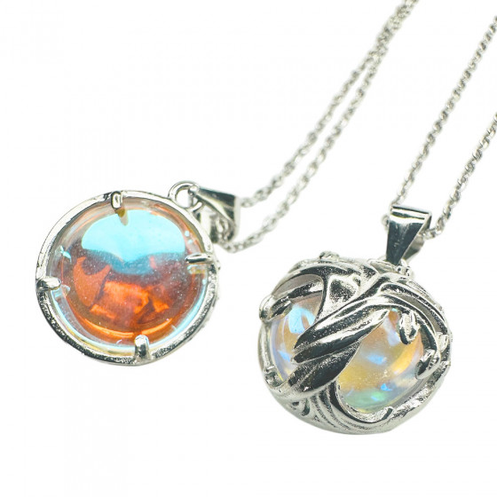 Halskette Elämänpuun Joustavuus Lebensbaum in 925 Silber mit Mondstein - Catch Get It Lifestyle