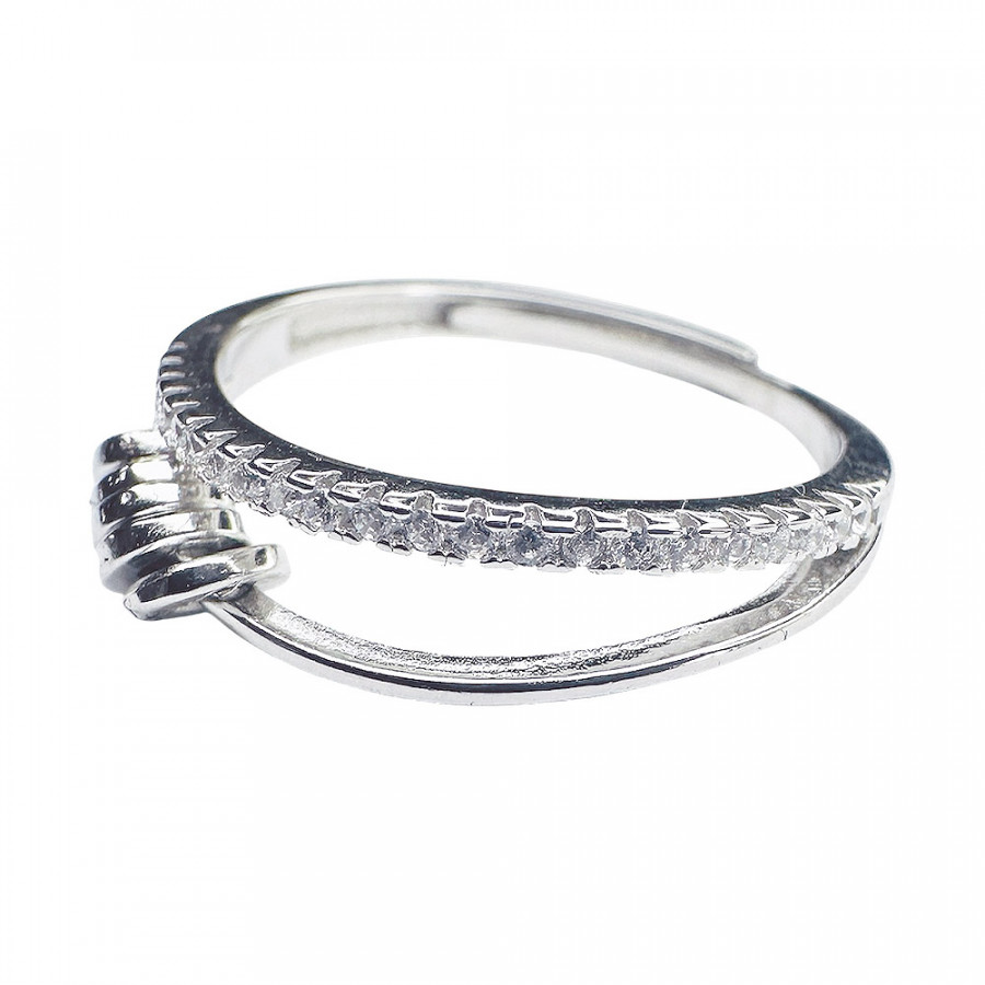 Ring Herkkä Hehku verstellbar bewegliche Perlen Beads mit Zirkonia Spinner Ring in 925er Silber - Catch Get It Lifestyle