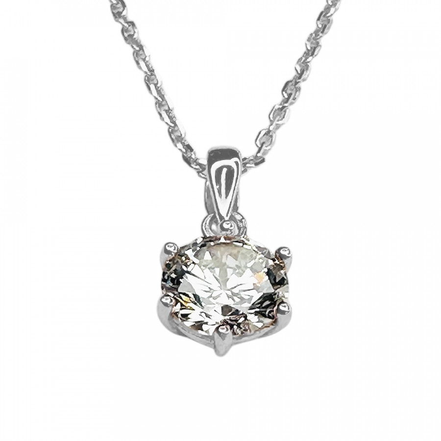 Halskette Hehku 1 ct Zirkonia Solitär 925 Silber - Catch Get It Lifestyle