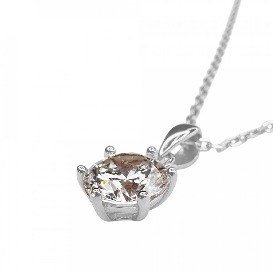 Halskette Hehku 1 ct Zirkonia Solitär 925 Silber - Catch Get It Lifestyle