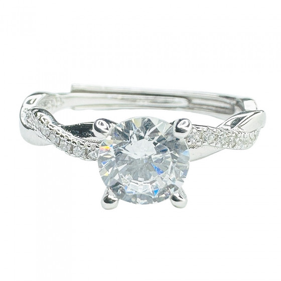 Ring Kirkas Säteily verspieltes Design 925 Sterling Silber mit Zirkonia verstellbar - Catch Get It Lifestyle