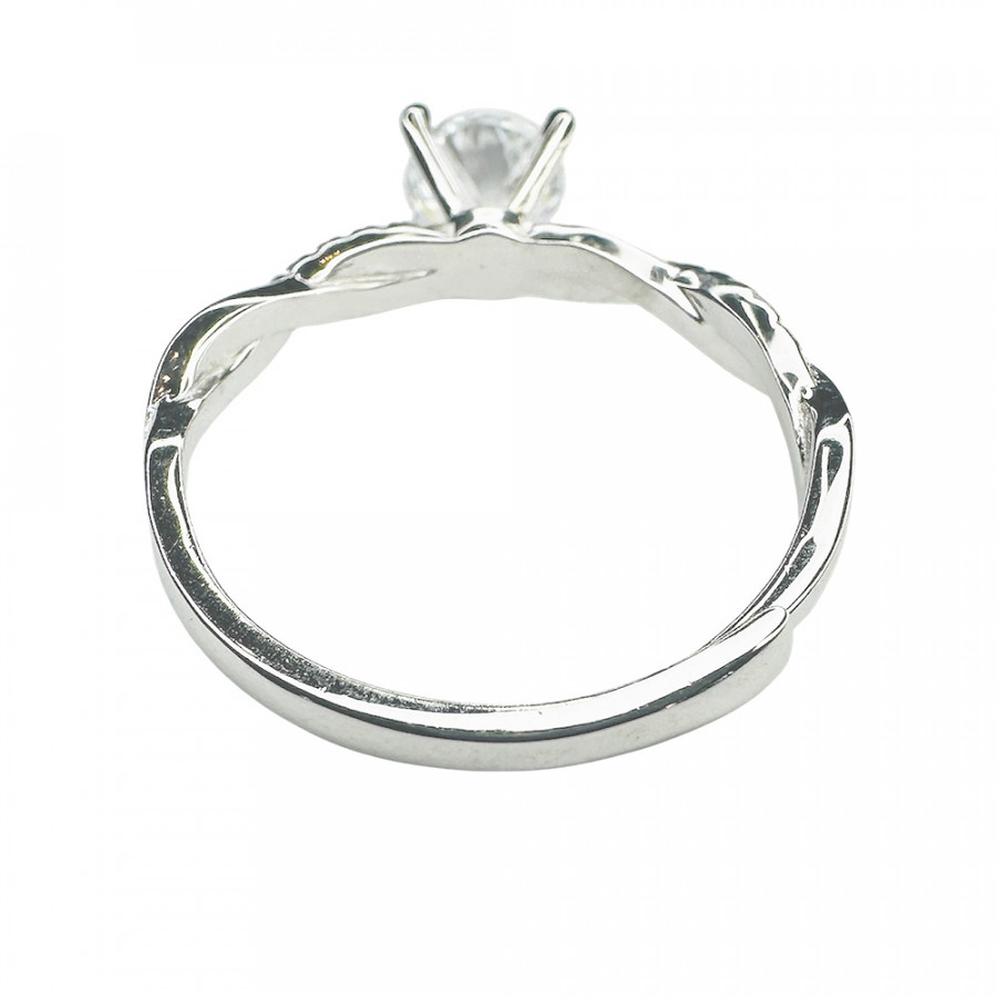 Ring Kirkas Säteily verspieltes Design 925 Sterling Silber mit Zirkonia verstellbar - Catch Get It Lifestyle