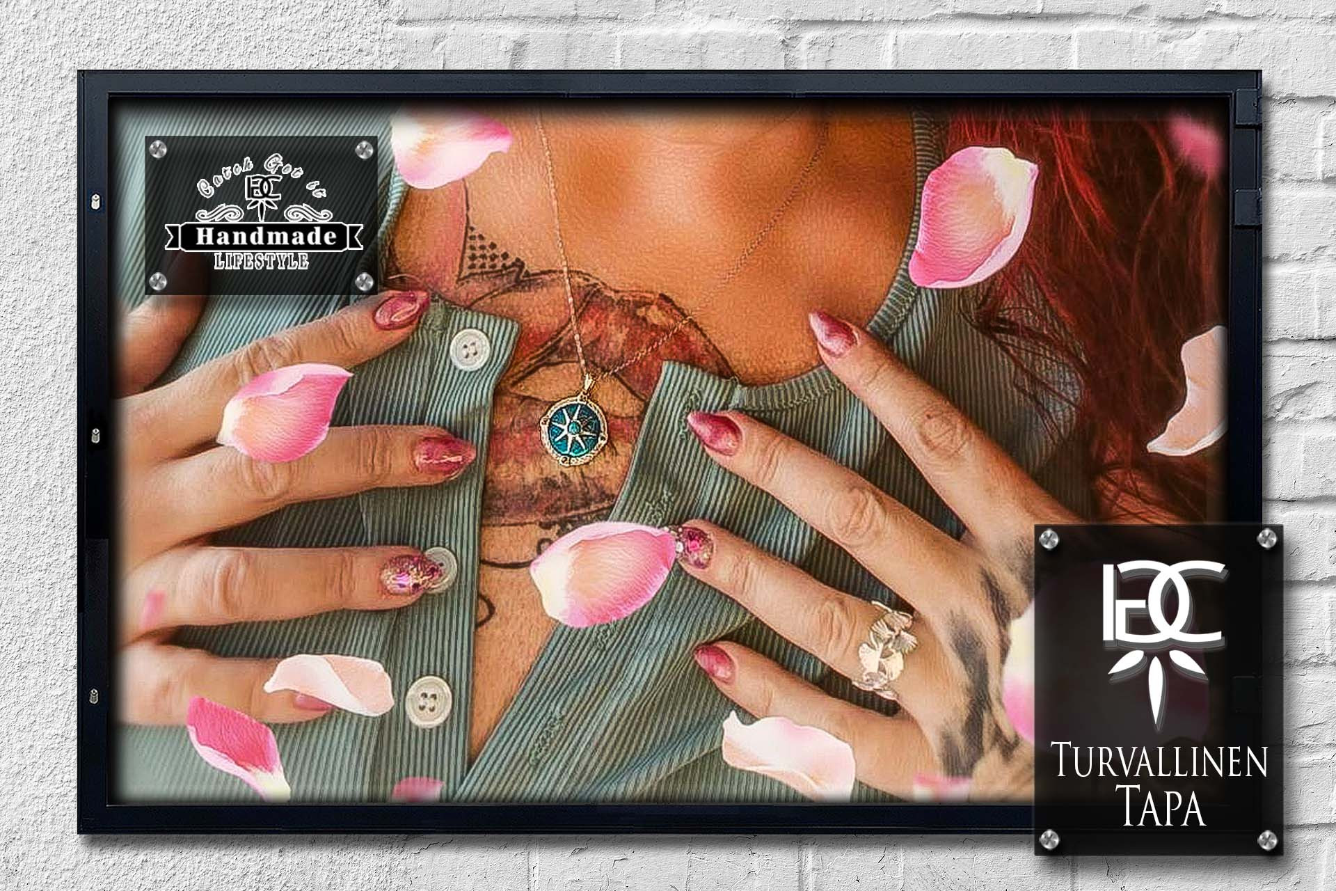 Halskette Turvallinen Tapa Kompass Weltkarte rotierbar