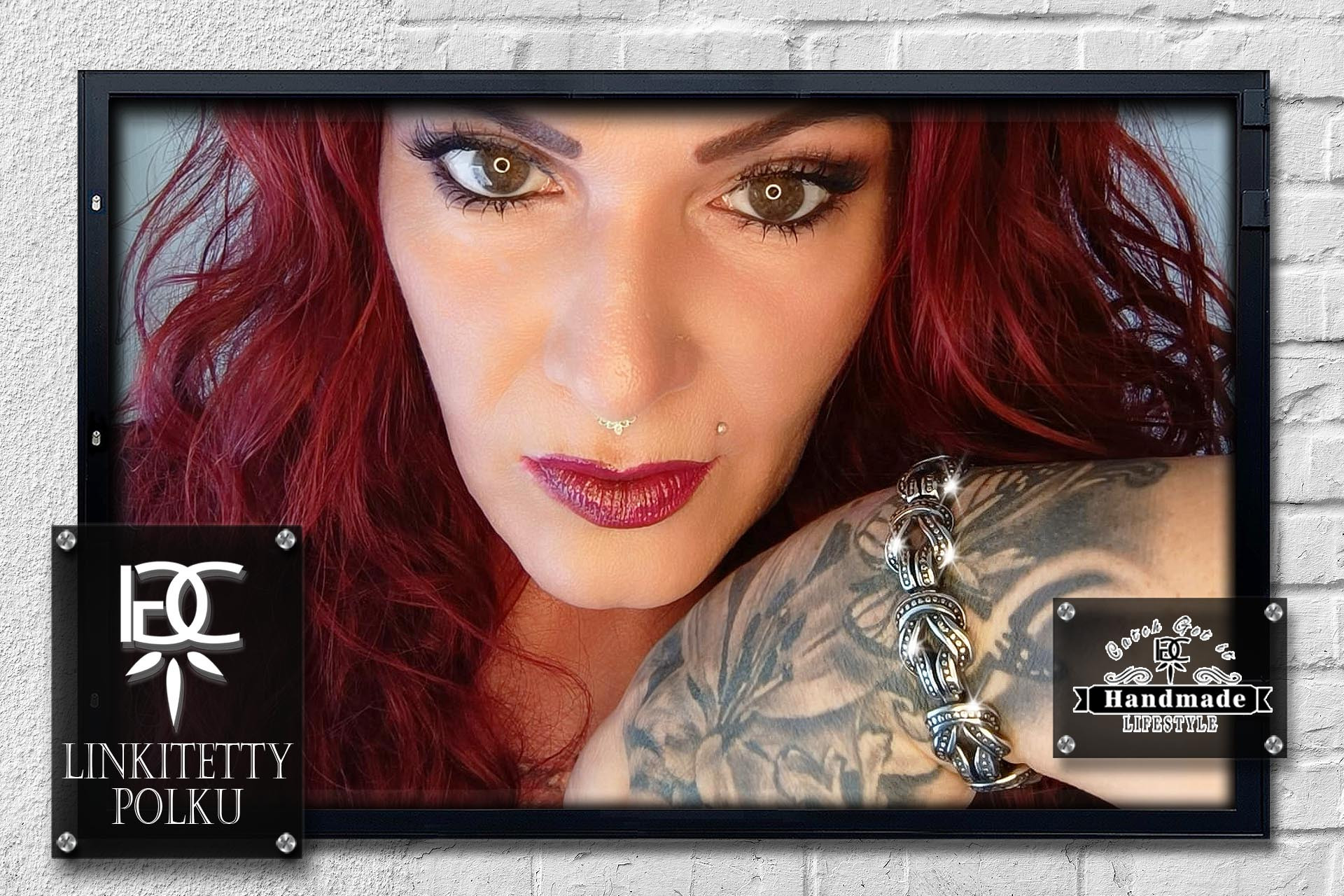 Armband Linkitetty Polku verschlungene Knoten Vintage