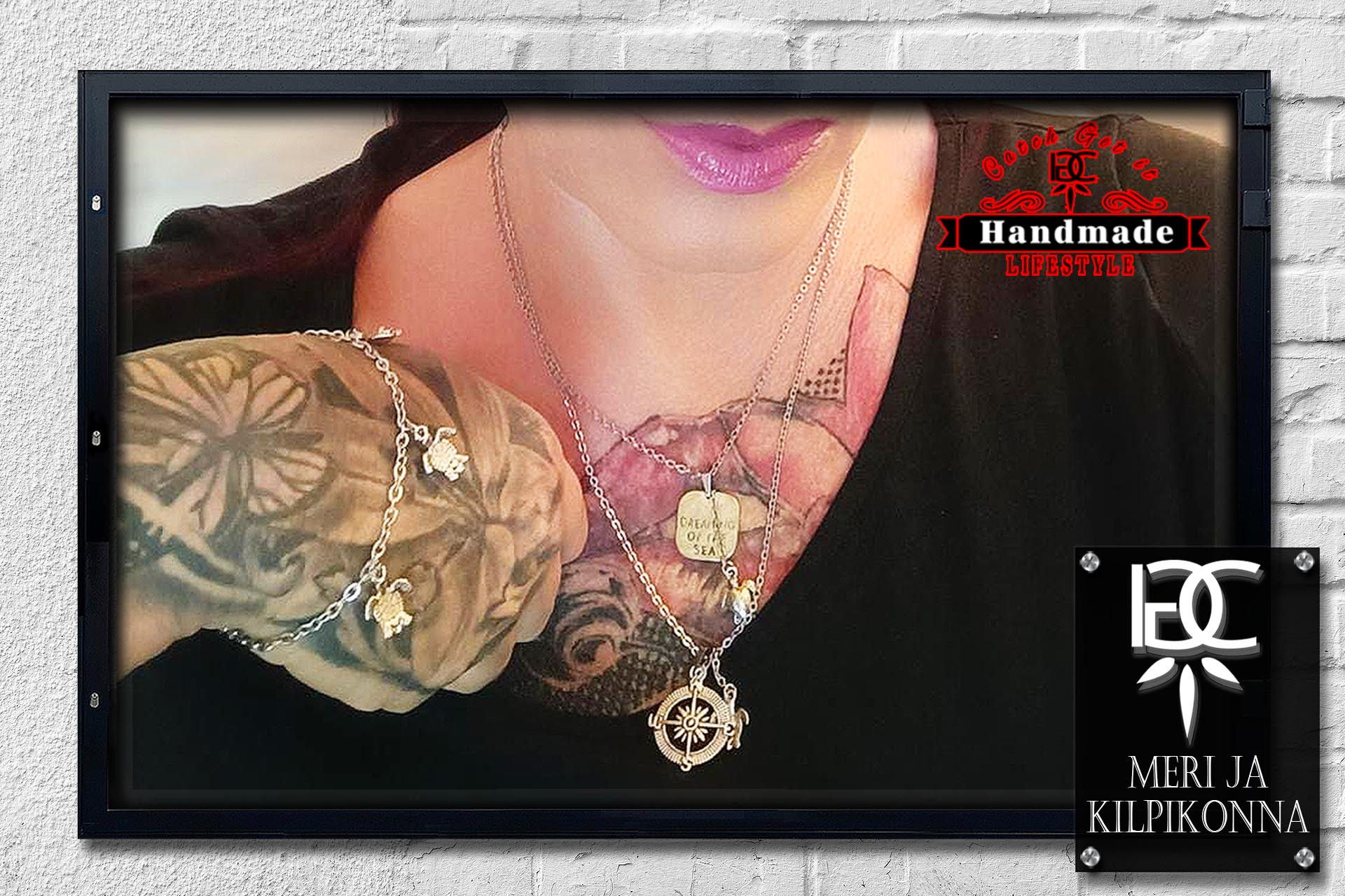 Necklace Bracelet Meri ja Kilpikonna double chain