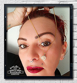 Necklace Auringonkukka Sunflower rotating