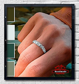 Ring Musiikin Taikuutta Musik Noten in Silber