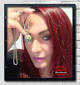 Necklace Dance of Death Mennyt Skull Zirconia