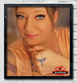 Necklace Phoenix Tuhkasta rises from the fire