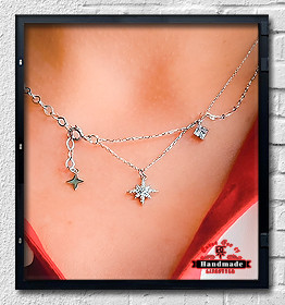 Halskette Talvinen Tähtitaivas mehrteilige Kette Sterne