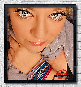 Leder Wickelarmband Värillinen Teräs