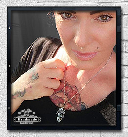 Halskette Dragon Elliot weisser Zirkonia