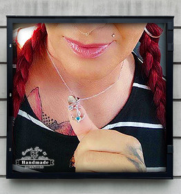 Halskette Sininen Meri Ankerkette