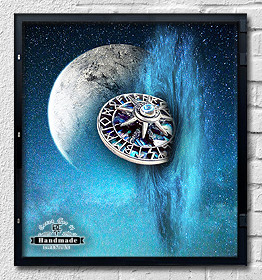 Halskette Viitta Kuunvalossa Kompass silber rotierbar